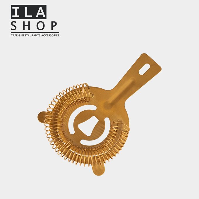استرینر استیل (صافی شیکر) طلایی یک عددی ایلا
