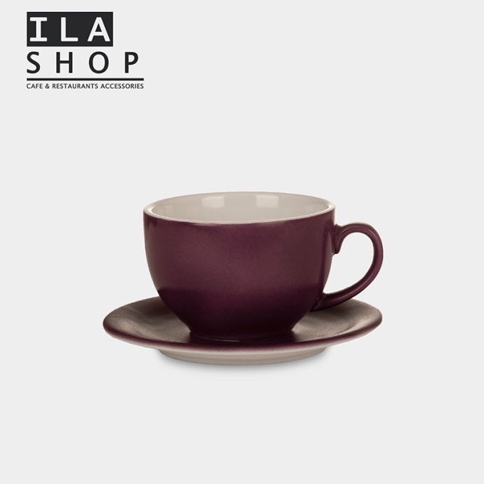 فنجان لاته بنفش یک دستی ایلا