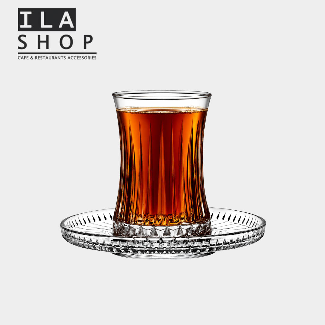 استکان نعلبکی الیسا 950054 پاشاباغچه 6 عددی ایلا - تصویر 2