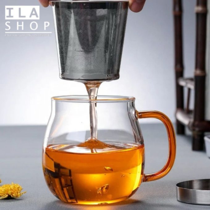 لیوان دمنوش درب استیل 29187 یک عددی ایلا - 3