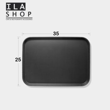 سینی ترمز دار مشکی 25*35 یک عددی ایلا