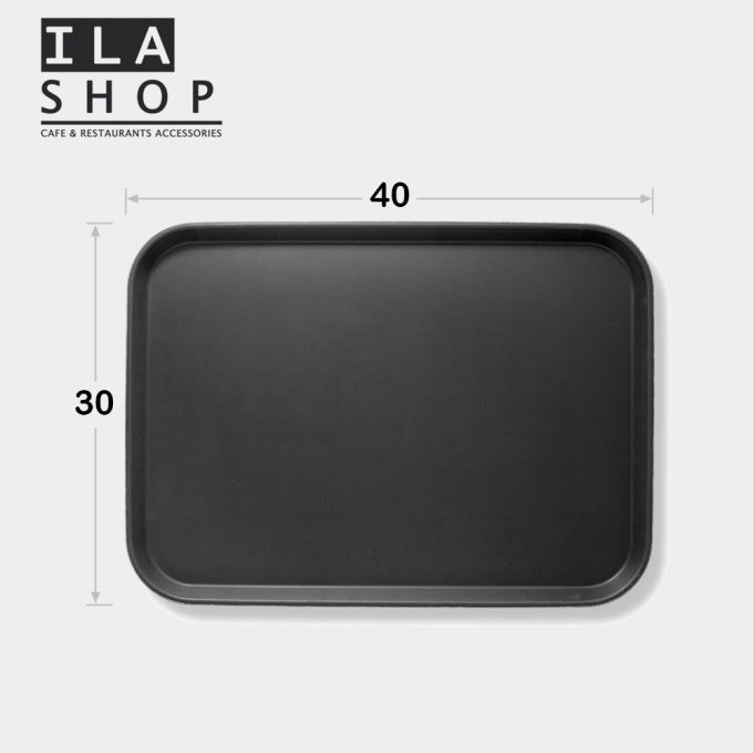 سینی ترمز دار مشکی 30*40 یک عددی ایلا