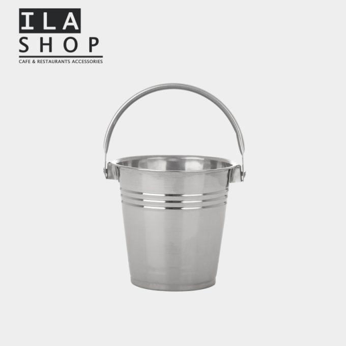 سطل یخ استیل تک دسته یک عددی ایلا