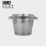 سطل یخ استیل بزرگ دو دسته ایلا