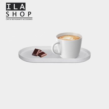 ظرف سرو بیضی ملامین سفید یک عددی ایلا