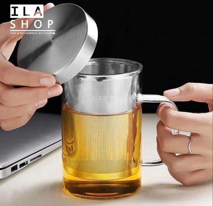 لیوان دمنوش درب استیل 88180 یک عددی ایلا - 4