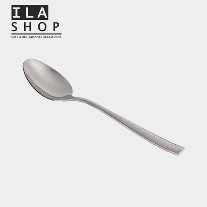 قاشق غذا خوری استیل براق مدل ونتا یک دستی ایلا