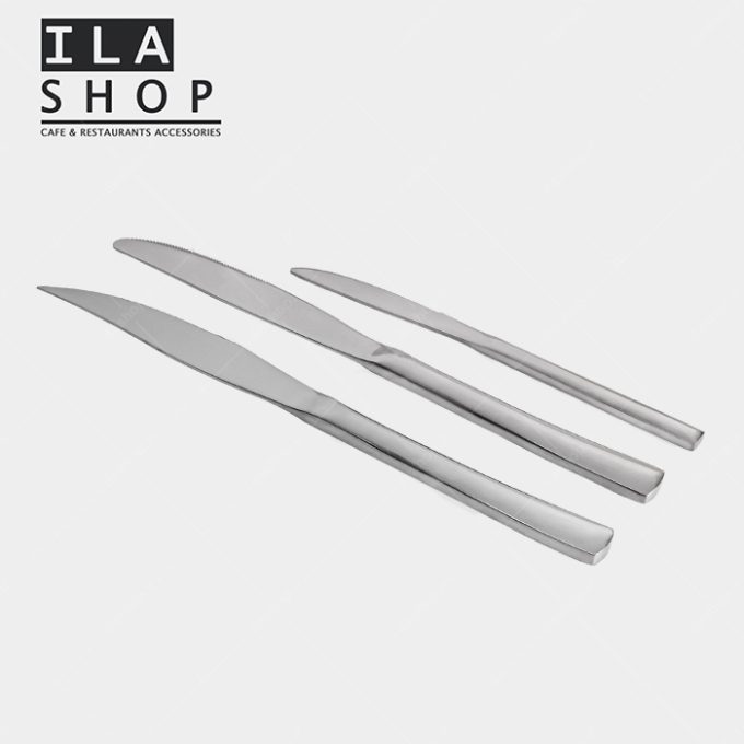 کارد غذا خوری استیل براق یک دستی ایلا - 2