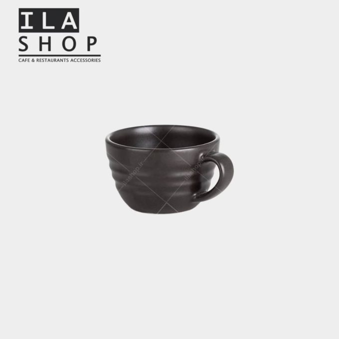 فنجان کاپوچینو مشکی رینگ دار شش عددی ایلا - 2