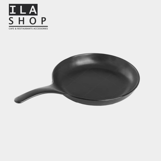 ماهیتابه ملامین تک دسته مشکی یک عددی ایلا - 4