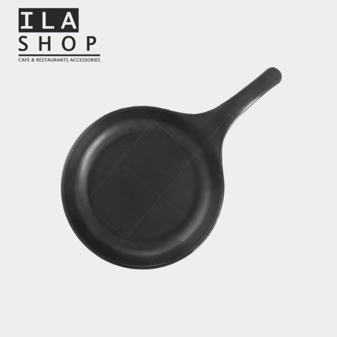 ماهیتابه ملامین تک دسته مشکی یک عددی ایلا - 2