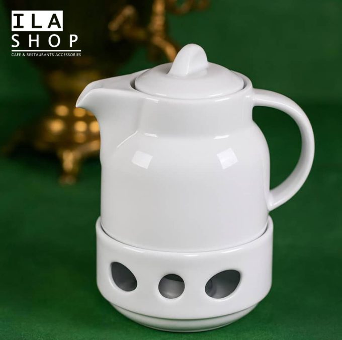 قوری چینی سفید تقدیس کد 305 یک عددی ایلا - 3