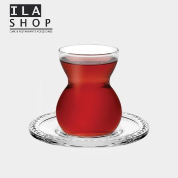 استکان نعلبکی اتنیک 145 میل پاشاباغچه شش عددی ایلا