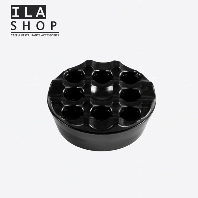 زیرسیگاری ملامین گرد درب دار یک عددی ایلا
