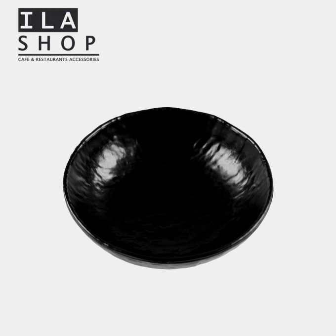 ظرف سالاد ملامین موج دار مشکی یک عددی ایلا - Image 2