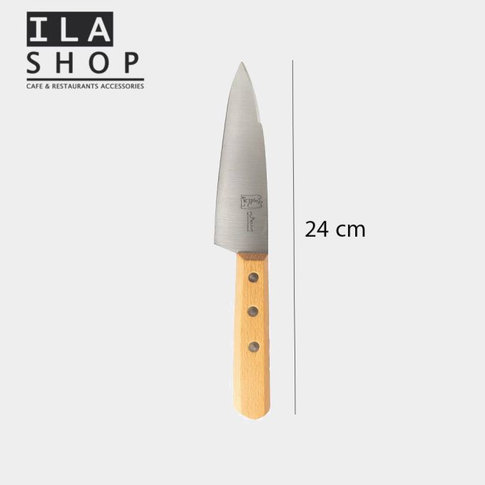 چاقو راسته سایز 1 دسته چوبی یک عددی ایلا - Image 2