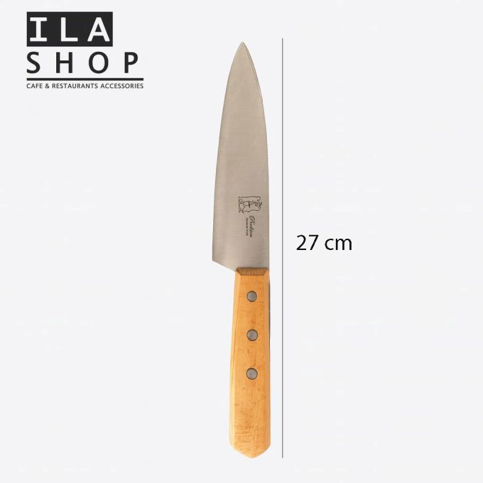 چاقو راسته سایز 2 دسته چوبی یک عددی ایلا - Image 2