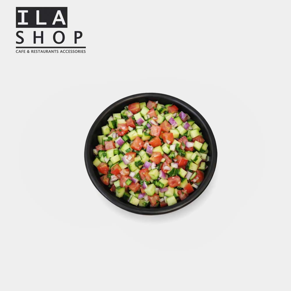 پیاله ملامین موج دار مشکی f47 یک عددی ایلا - Image 3